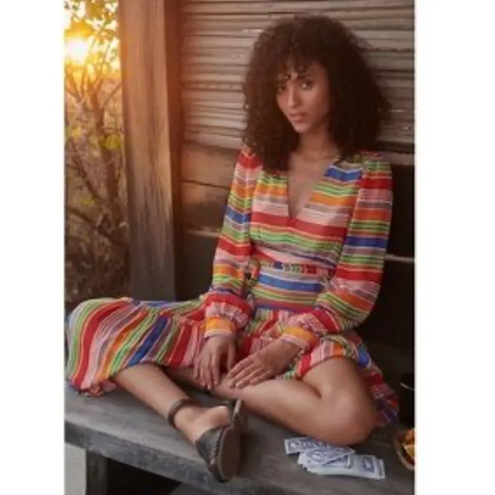 NWT Farm Rio Anthropologie Farm Rio Luana Maxi Dress Small - Picture 16 of 16
